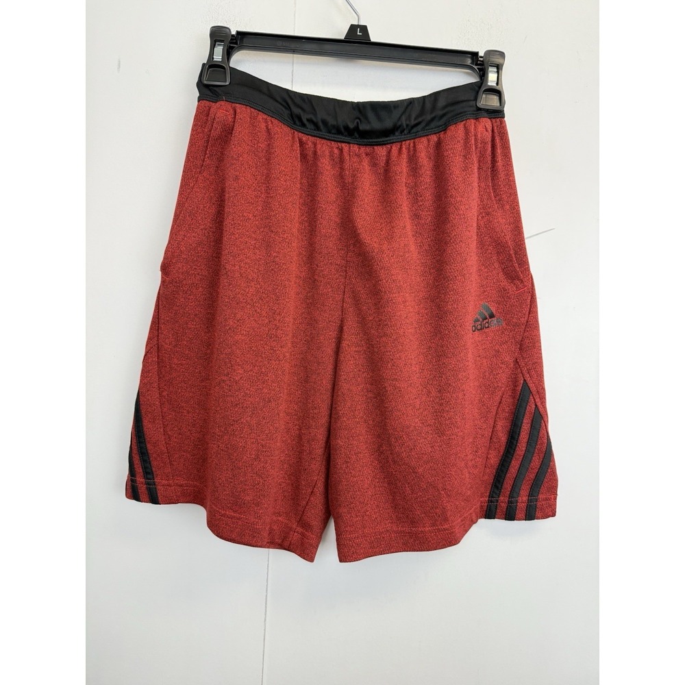 Adidas Axis Men's Knit Shorts Size S Training Athletic Rust Orange 9.5" Inseam